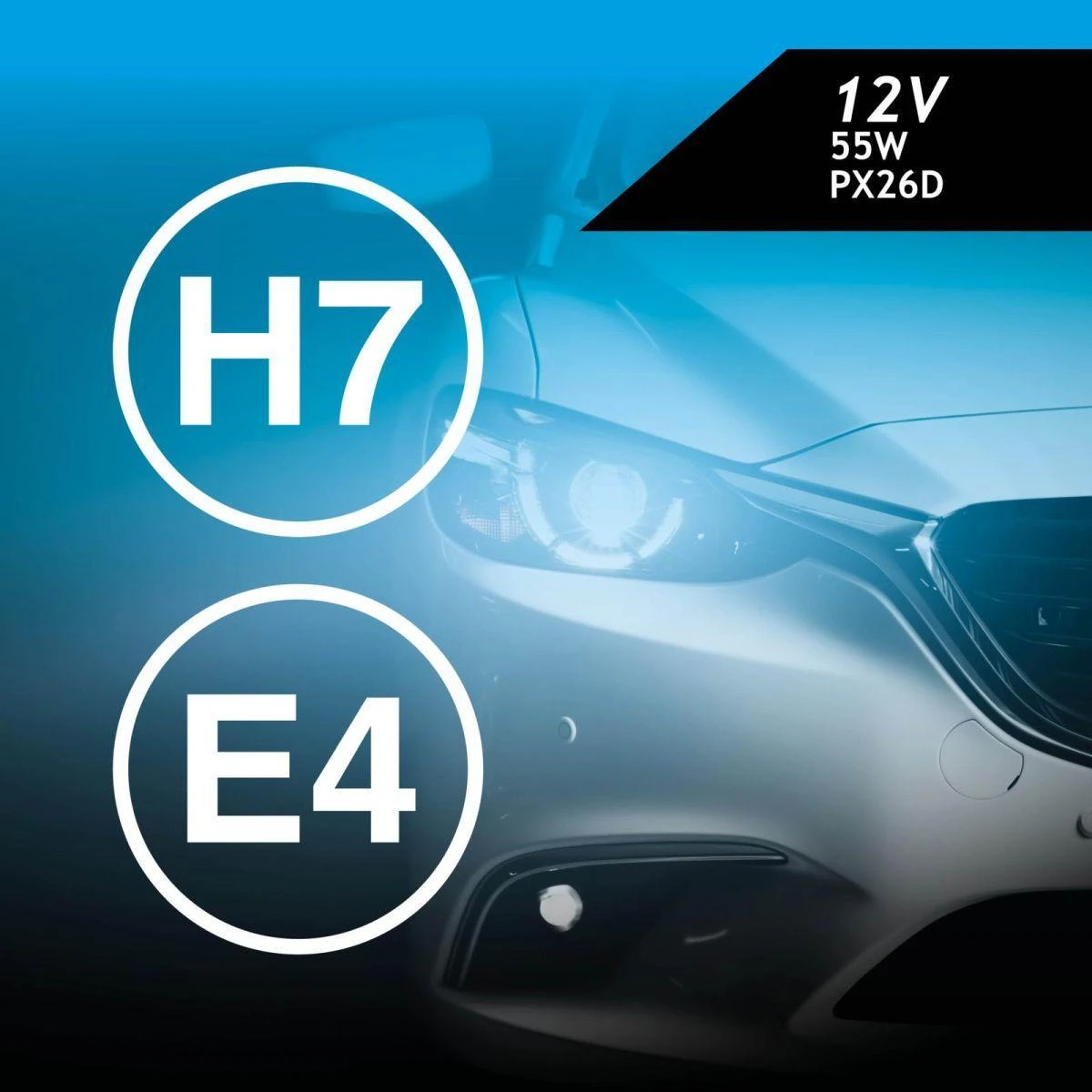 Dunlop Nežinomas LEMPUTĖS AUTOMOBILINĖS H7 12V 55W 2VNT