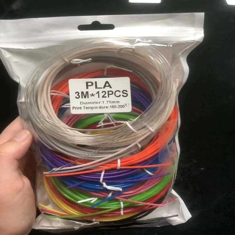 3D rašiklio plastiko gijų rinkinys maišelyje