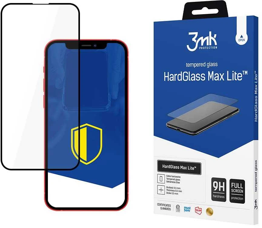 LCD apsauginis stikliukas 3mk Hard Glass Max Lite Samsung S926 S24 Plus juodas