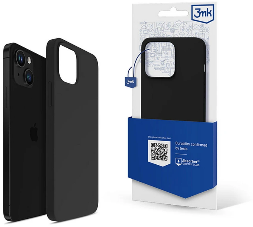 3mk silikoninis Apple iPhone 16 - dėklas telefonui juodos spalvos
