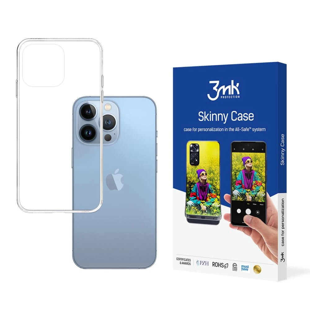 Apple iPhone 14 Pro Max silikoninis dėklas 3mk Skinny series - skaidrus