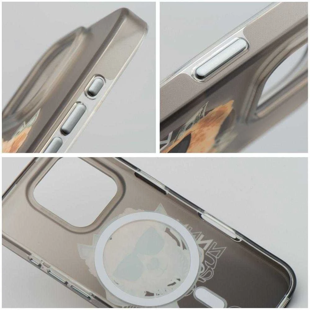 Inne ZUCK BEAR dėklas HAROLD MAG, suderinamas su „MagSafe“, skirtas IPHONE 16 Pro Max, juodas
