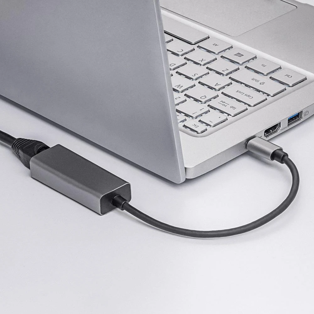 Adapteris su kablem Akyga AK-AD-65 karta jungiama į tinklą USB type C (m) / RJ45 (f) 10/100/1000 ver. 3.0 15cm