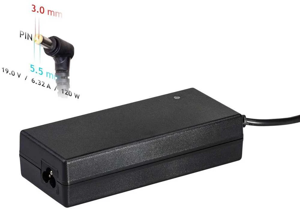 Akyga Nešiojamojo kompiuterio maitinimo šaltinis AK-ND-56 19V/6.32A 120W 5.5x3.0 mm SAMSUNG