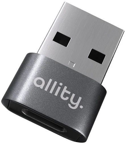 Allity Sp. su o.o. „Allity“ adapteris ABA-101 OTG USB-C į USB, pilkas