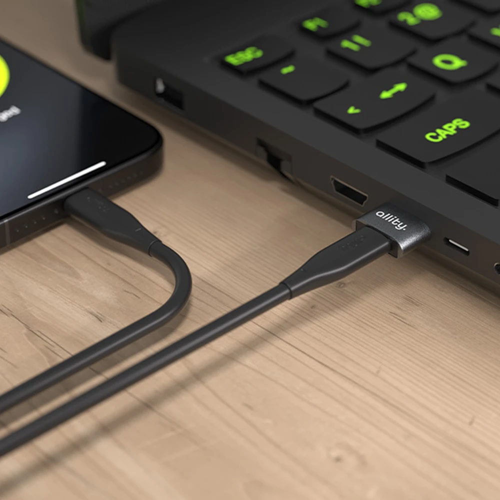 Allity Sp. su o.o. „Allity“ adapteris ABA-101 OTG USB-C į USB, pilkas