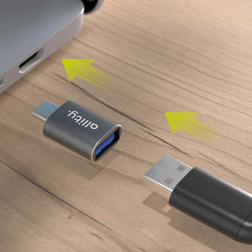 Allity Sp. su o.o. „Allity“ adapteris ABA-102 USB 3.0 į USB-C, pilkas