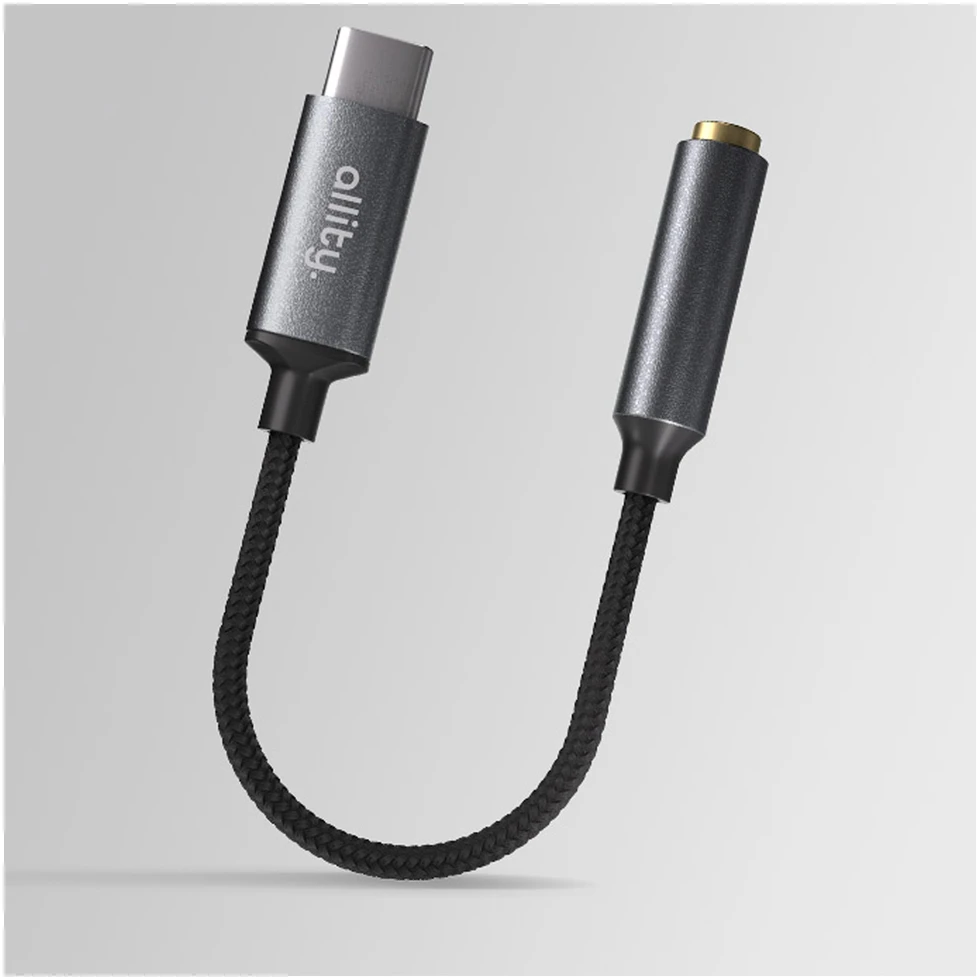 Allity Sp. su o.o. „Allity“ adapteris ABA-200 USB-C į 3,5 mm lizdą, pilkas