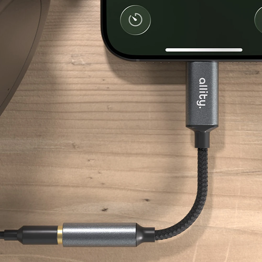 Allity Sp. su o.o. „Allity“ adapteris ABA-200 USB-C į 3,5 mm lizdą, pilkas