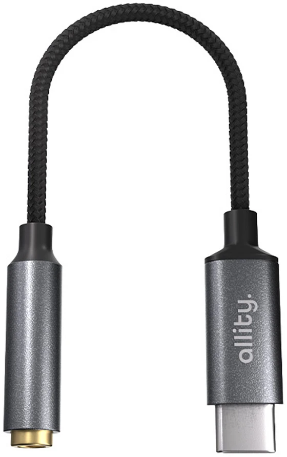 Allity Sp. su o.o. „Allity“ adapteris ABA-200 USB-C į 3,5 mm lizdą, pilkas