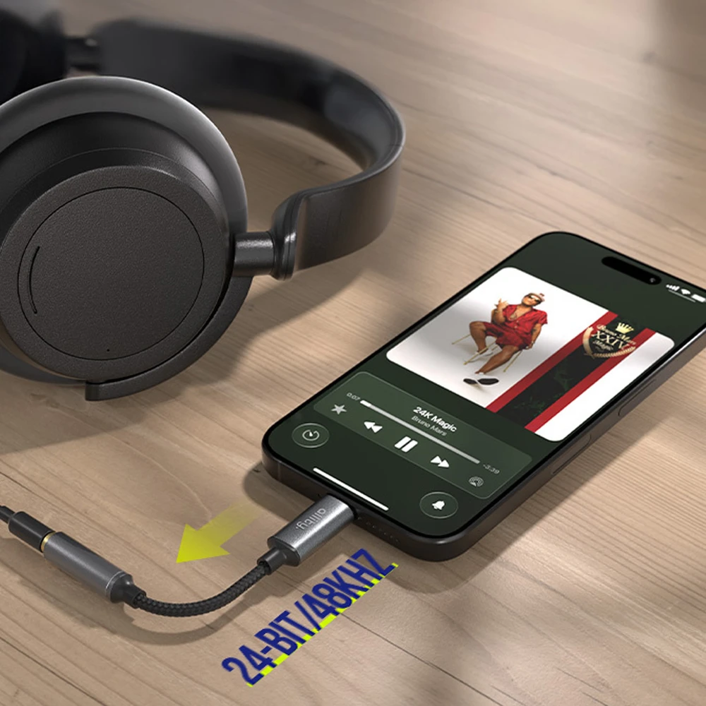 Allity Sp. su o.o. „Allity“ adapteris ABA-200 USB-C į 3,5 mm lizdą, pilkas