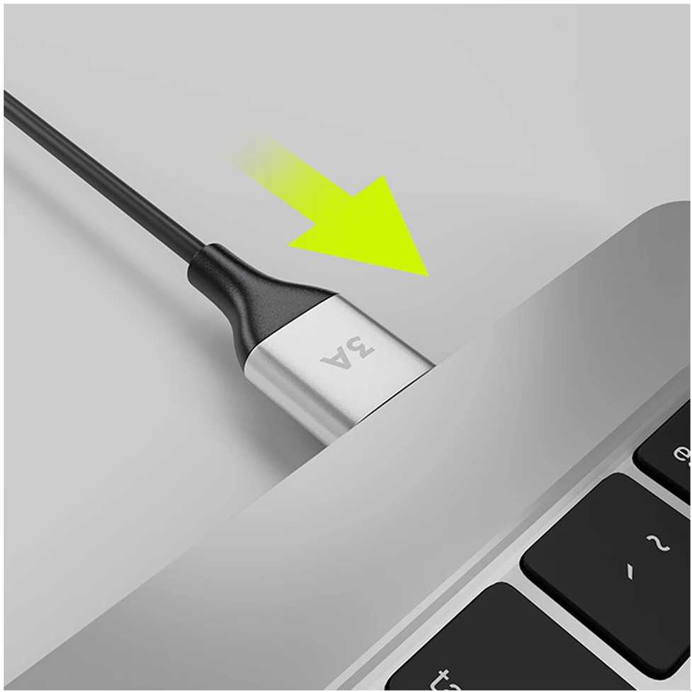 Allity Sp. z o.o. Allity cable AUC-01 USB-A - USB-C 1.0 m 3A juodas