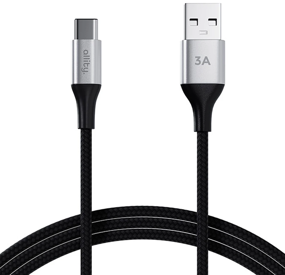 Allity Sp. z o.o. Allity cable AUC-01 USB-A - USB-C 1.0 m 3A juodas
