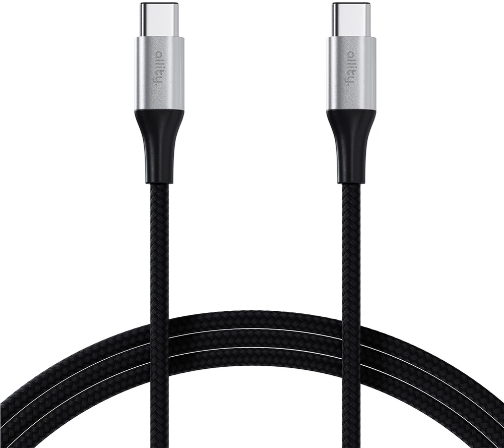 "Allity" kabelis AUC-01 USB-C - USB-C 2.0 m 100W juodas