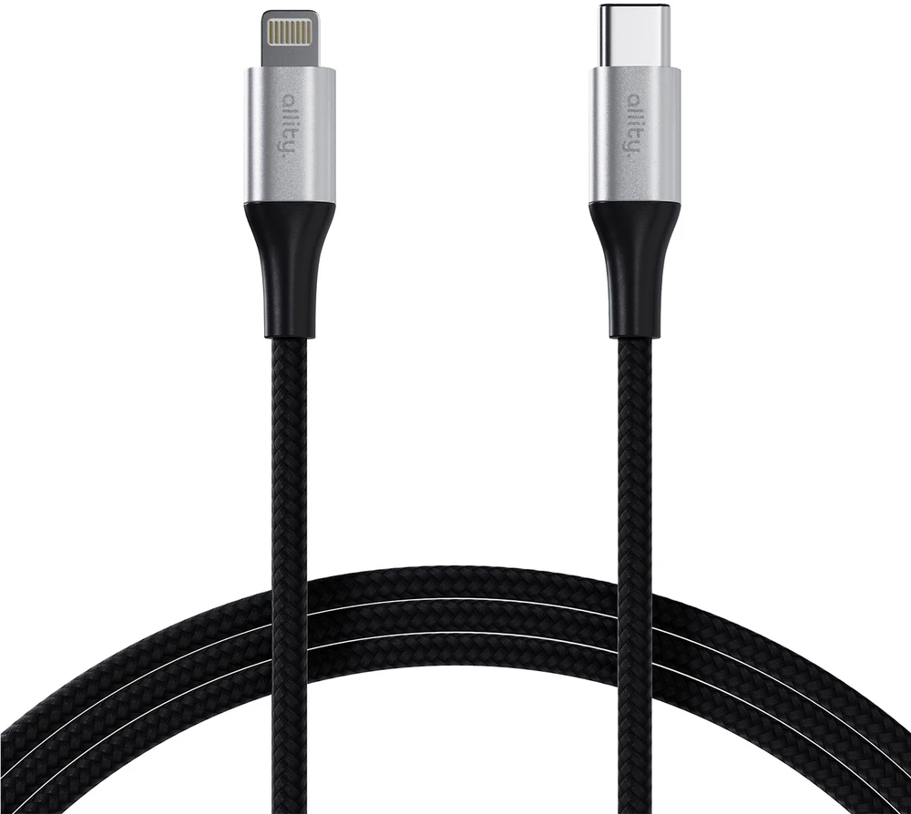 "Allity" kabelis AUC-01 USB-C - Lightning 2.0 m 27W juodas