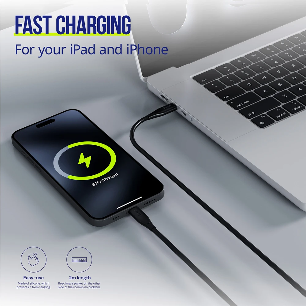 Allity Sp. su o.o. Allity cable AUC-02 USB-C - USB-C 2.0 m 60W juodas