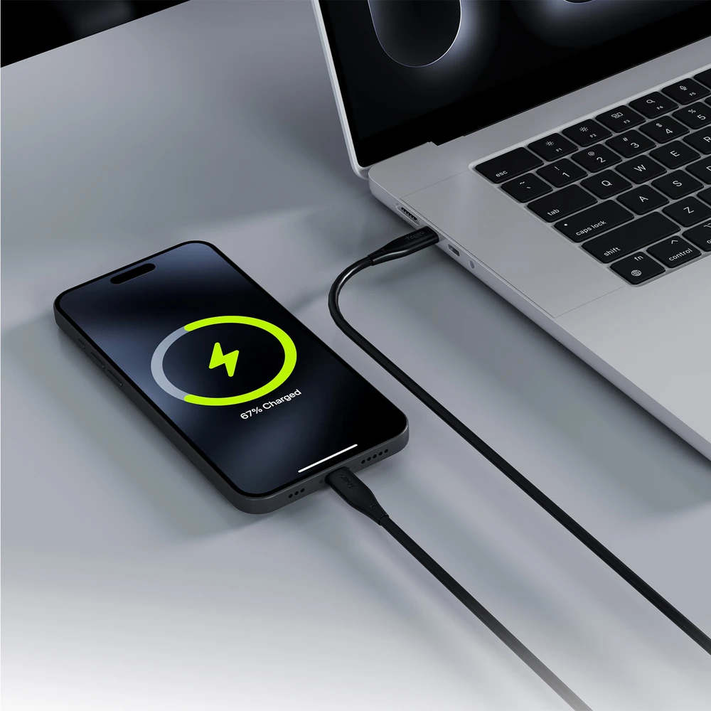 "Allity" kabelis AUC-02 USB-C - USB-C 1.0 m 60W juodas