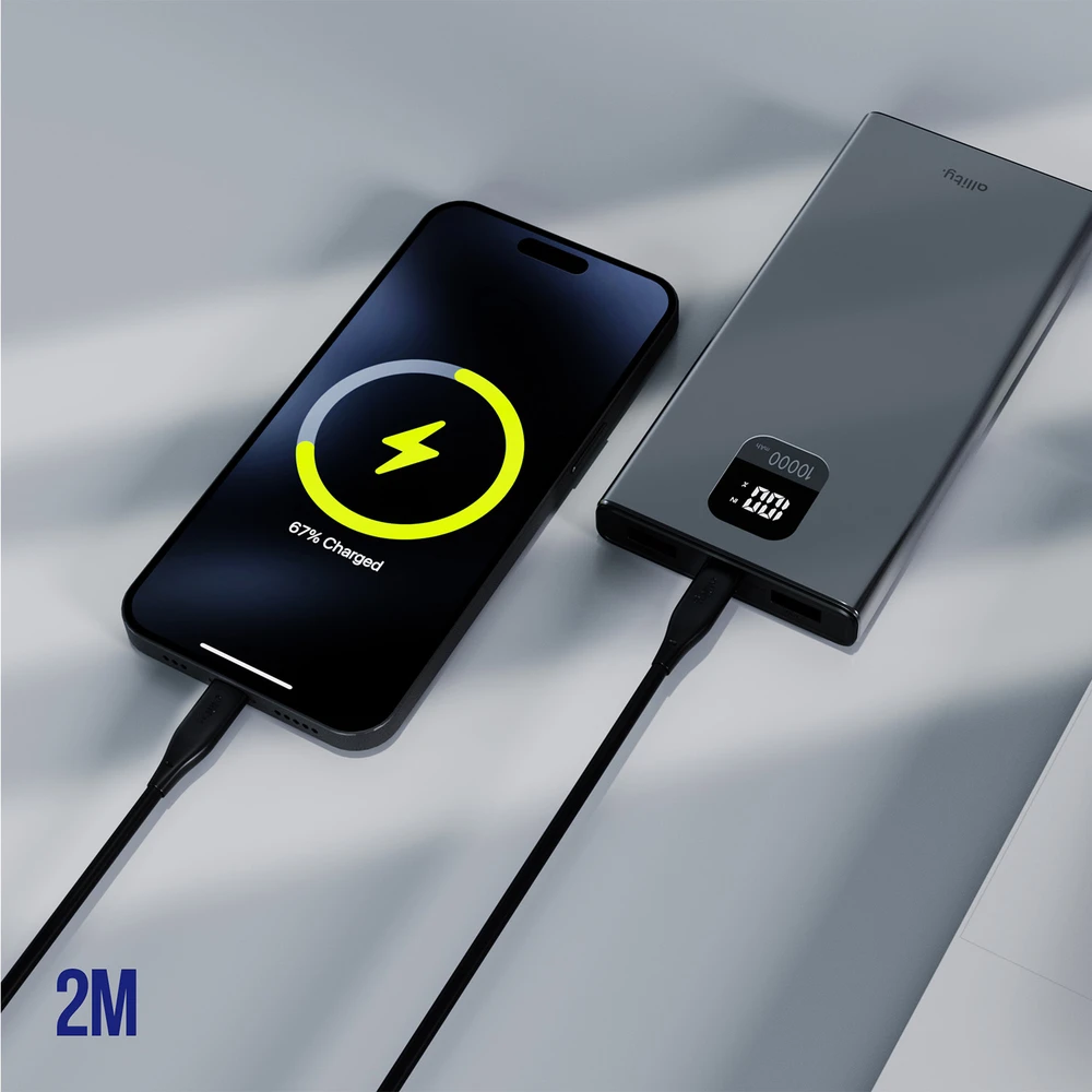 Allity Sp. su o.o. Allity cable AUC-02 USB-C - USB-C 2.0 m 100W juodas