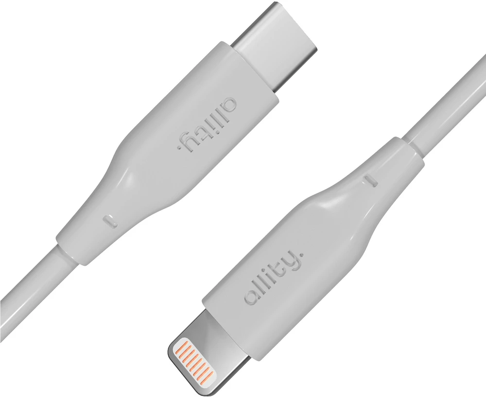 „Allity“ kabelis AUC-02 USB-C - Lightning 2.0 m 27W baltas