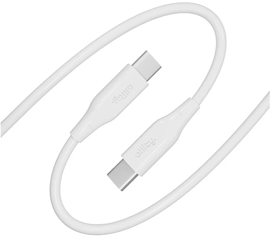 „Allity“ kabelis AUC-02 USB-C - USB-C 2.0 m 60W baltas