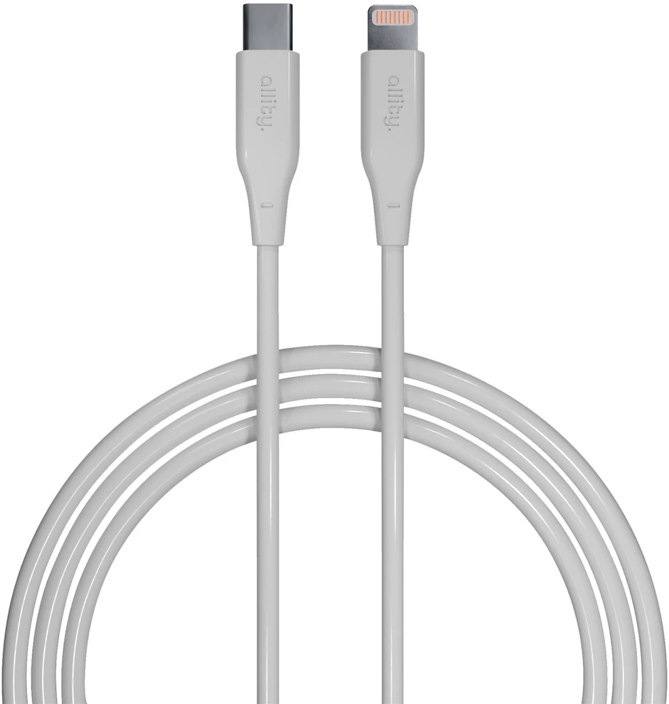 „Allity“ kabelis AUC-02 USB-C - Lightning 2.0 m 27W baltas