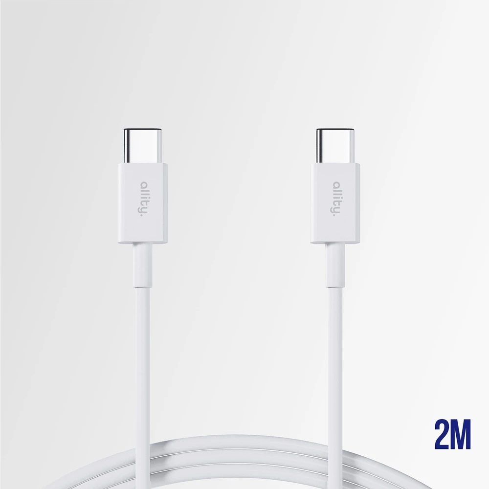 Allity Sp. su o.o. Allity kabelis AUC-03 USB-C - USB-C 2.0 m 60W baltas