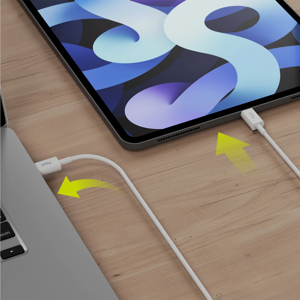 Allity Sp. su o.o. Allity kabelis AUC-03 USB-C - USB-C 2.0 m 60W baltas