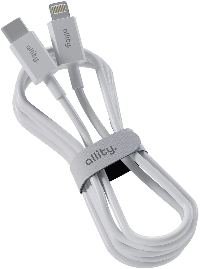 Allity Sp. su o.o. „Allity“ laidas AUC-03 USB-C - „Lightning“ 1,0 m 27W baltas