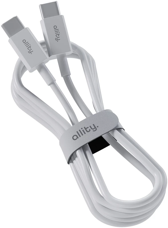 Allity Sp. su o.o. Allity kabelis AUC-03 USB-C - USB-C 1.0 m 60W baltas