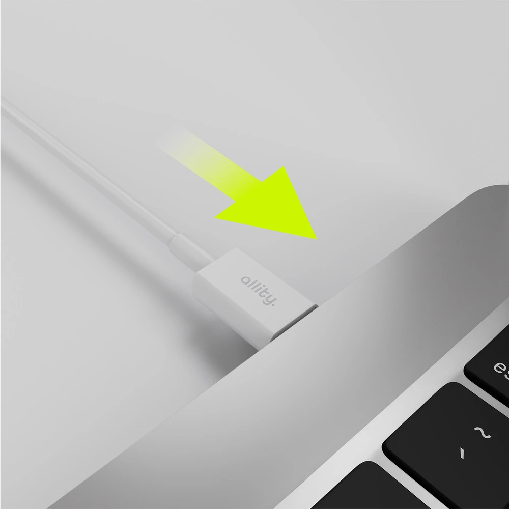 Allity Sp. su o.o. Allity kabelis AUC-03 USB-C - USB-C 1.0 m 60W baltas