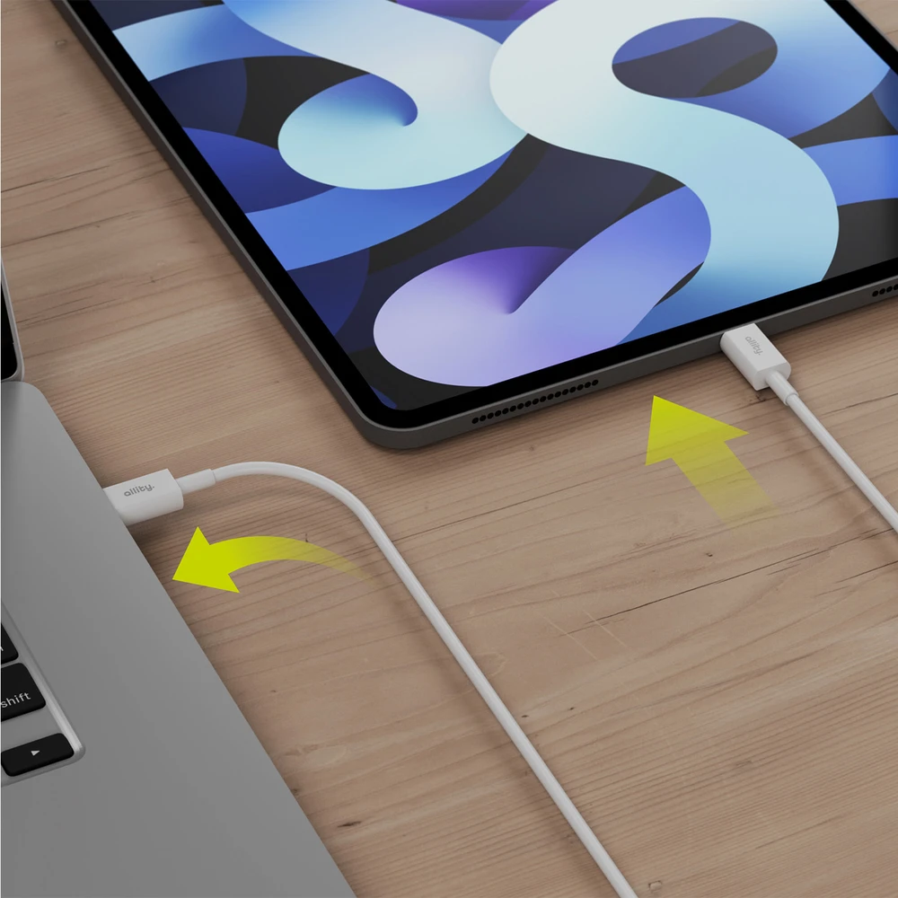 Allity Sp. su o.o. „Allity“ laidas AUC-03 USB-C - „Lightning“ 1,0 m 27W baltas