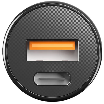 Allity Sp. su o.o. „Allity“ automobilinis įkroviklis ACC-100-30WAC, 1x USB-C, 1x USB-A, 30W, juodas