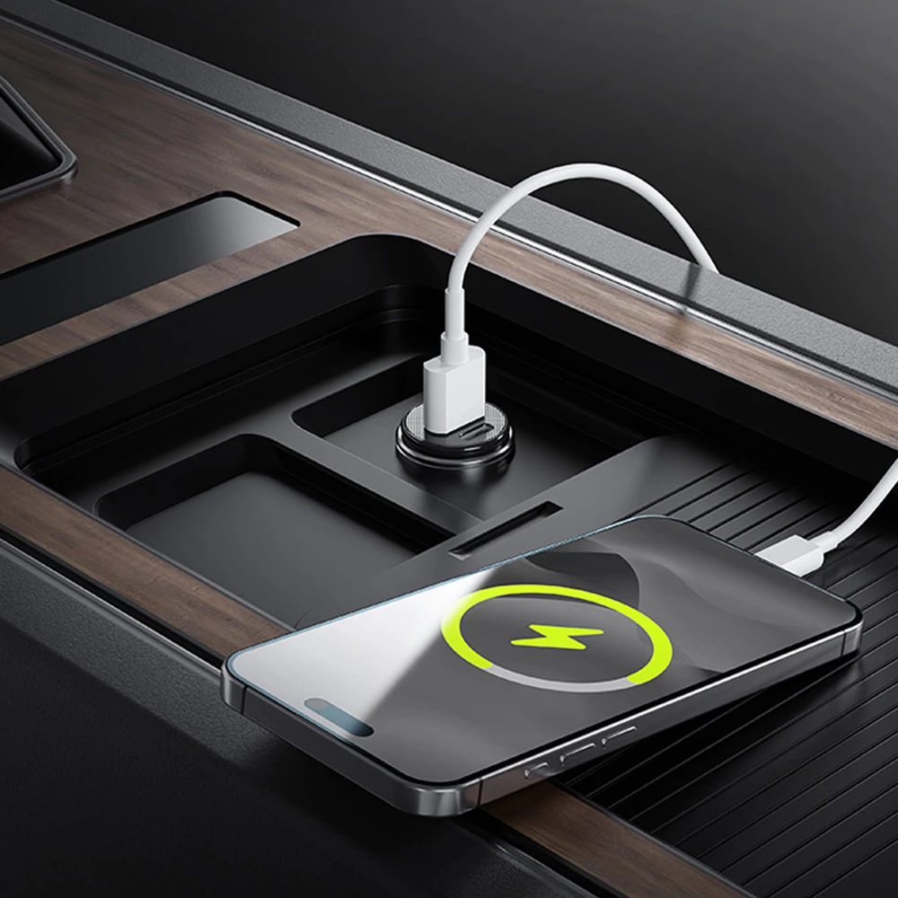 Allity Sp. su o.o. „Allity“ automobilinis įkroviklis ACC-100-30WAC, 1x USB-C, 1x USB-A, 30W, juodas