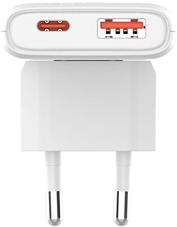 Allity Sp. su o.o. „Allity GaN PD QC“ įkroviklis ATC-02-65WAC 1x USB-C 1x USB-A 65W baltas