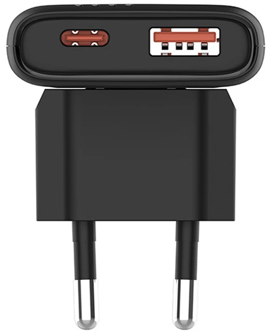 Allity Sp. su o.o. „Allity GaN PD QC“ įkroviklis ATC-02-65WAC 1x USB-C 1x USB-A 65W juodas