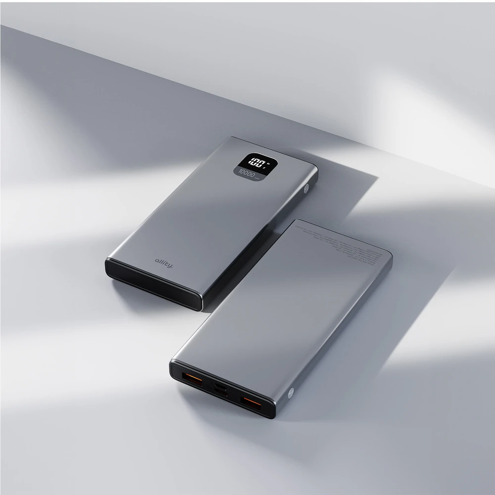 Allity Sp. su o.o. „Allity“ išorinė baterija APB-100 PD QC 22,5 W 10000 mAh, pilka
