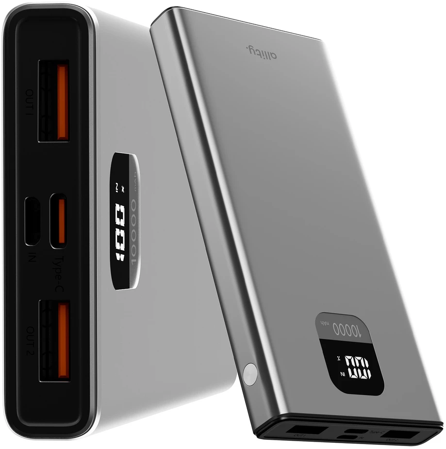 Allity Sp. su o.o. „Allity“ išorinė baterija APB-100 PD QC 22,5 W 10000 mAh, pilka