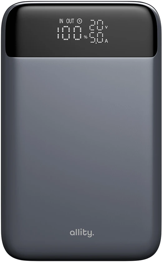 „Allity Sp. su o.o.“ „Allity“ nešiojamojo kompiuterio išorinė baterija APB-200 PD, QC, 130 W, 19200 mAh, pilka