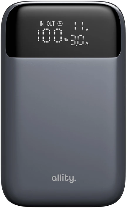 „Allity Sp. su o.o.“ „Allity“ išorinė baterija APB-200 PD QC 33W 10000 mAh pilka