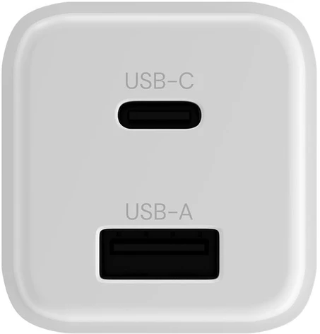 "Allity" sieninis įkroviklis GaN PD QC ATC-01-30WAC 1x USB-C 1x USB-A 30W baltas