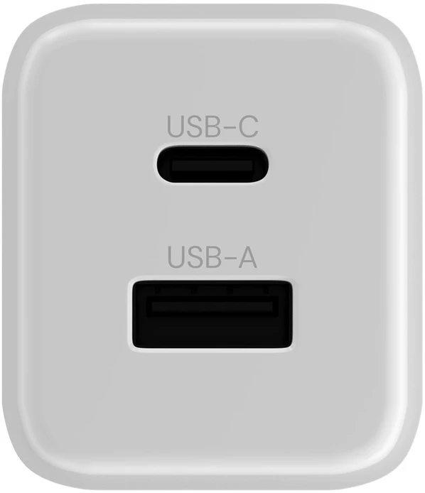 "Allity" sieninis įkroviklis GaN PD QC ATC-01-45WAC 1x USB-C 1x USB-A 45W baltas