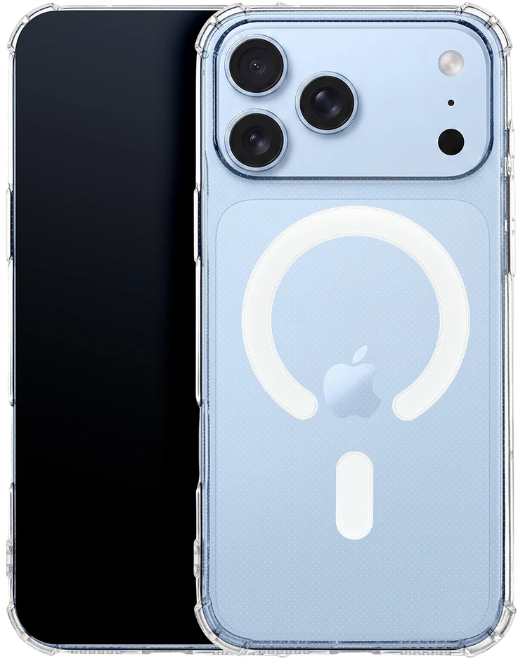 TFO „Anti Shock“ 1,5 mm „Mag“ dėklas, skirtas „iPhone 17 Pro“ 6,3" / „iPhone 18 Pro“ 6,3" skaidrus, su didele anga