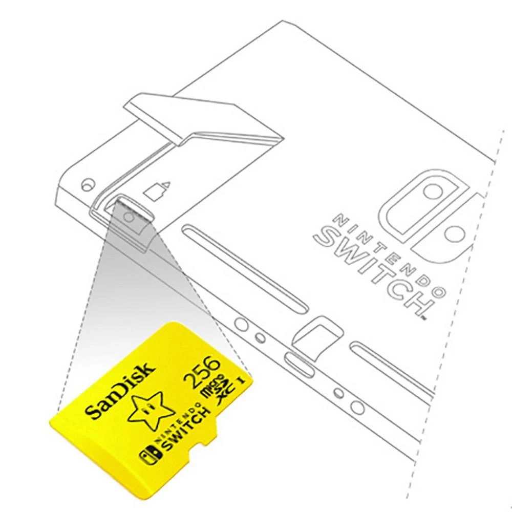 Atminties kortelė SanDisk Nintendo Switch microSDXC 256GB 100/90 MB/s A1 UHS-I