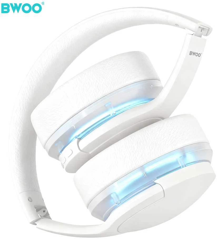 Bluetooth ausinės Bwoo Premium (BW587) baltos