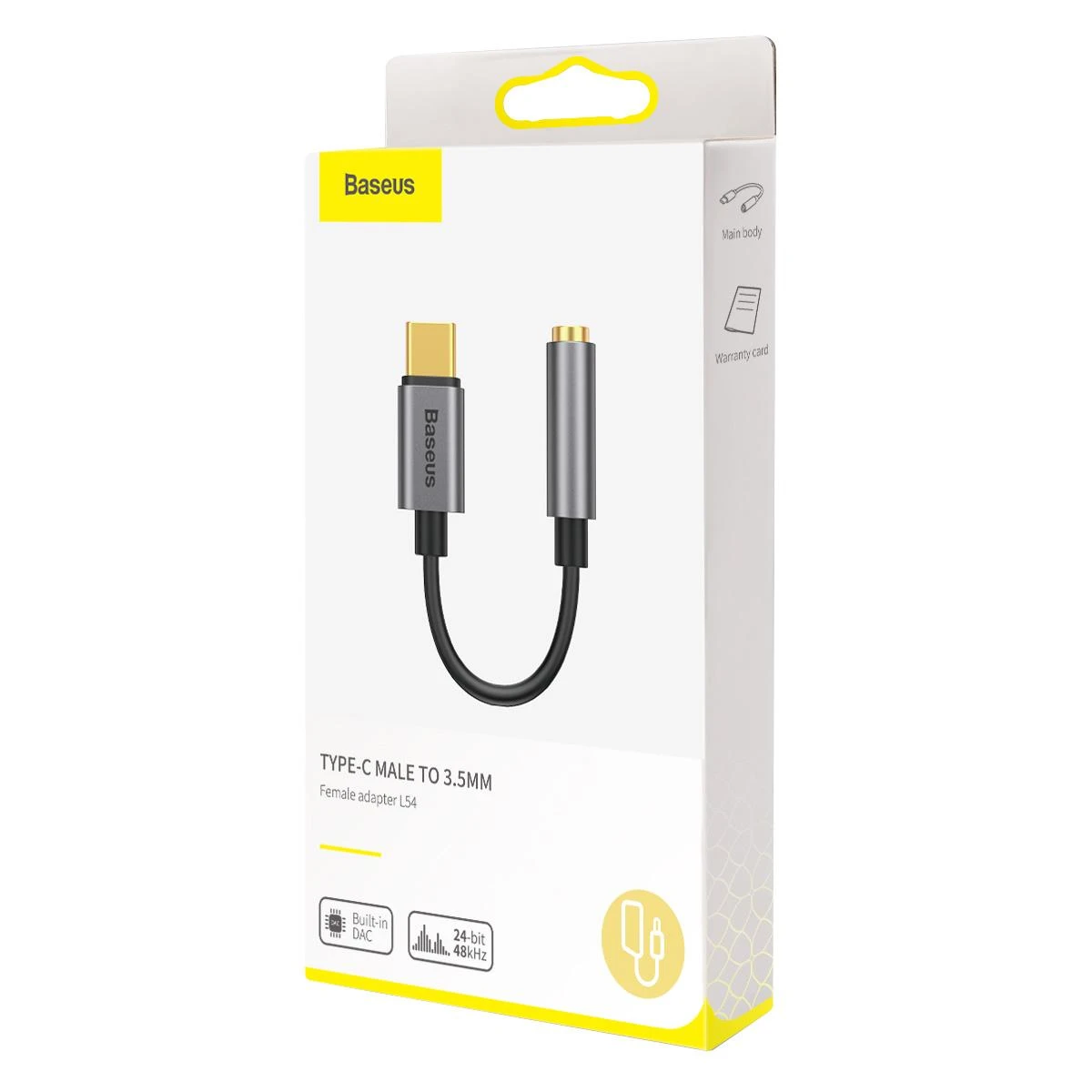 Baseus L54 audio adapteris USB-C - AUX 3.5mm