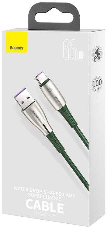 Baseus Cafule USB - USB-C laidas 66W 0.25m - Juodas