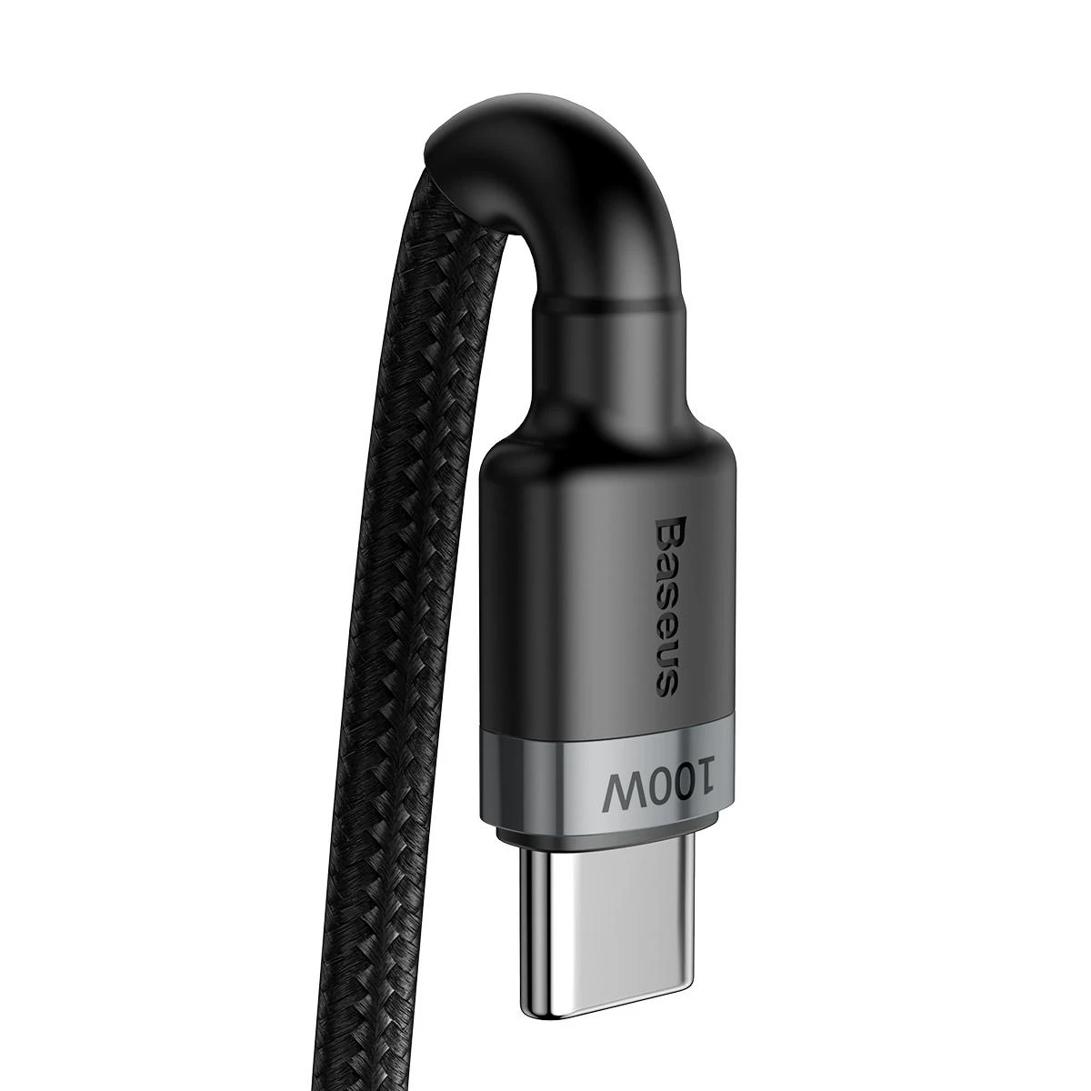 Baseus Cafule PD2.0 100W greito įkrovimo USB-C kabelis 20V 5A 2m - Pilkas / Juodas
