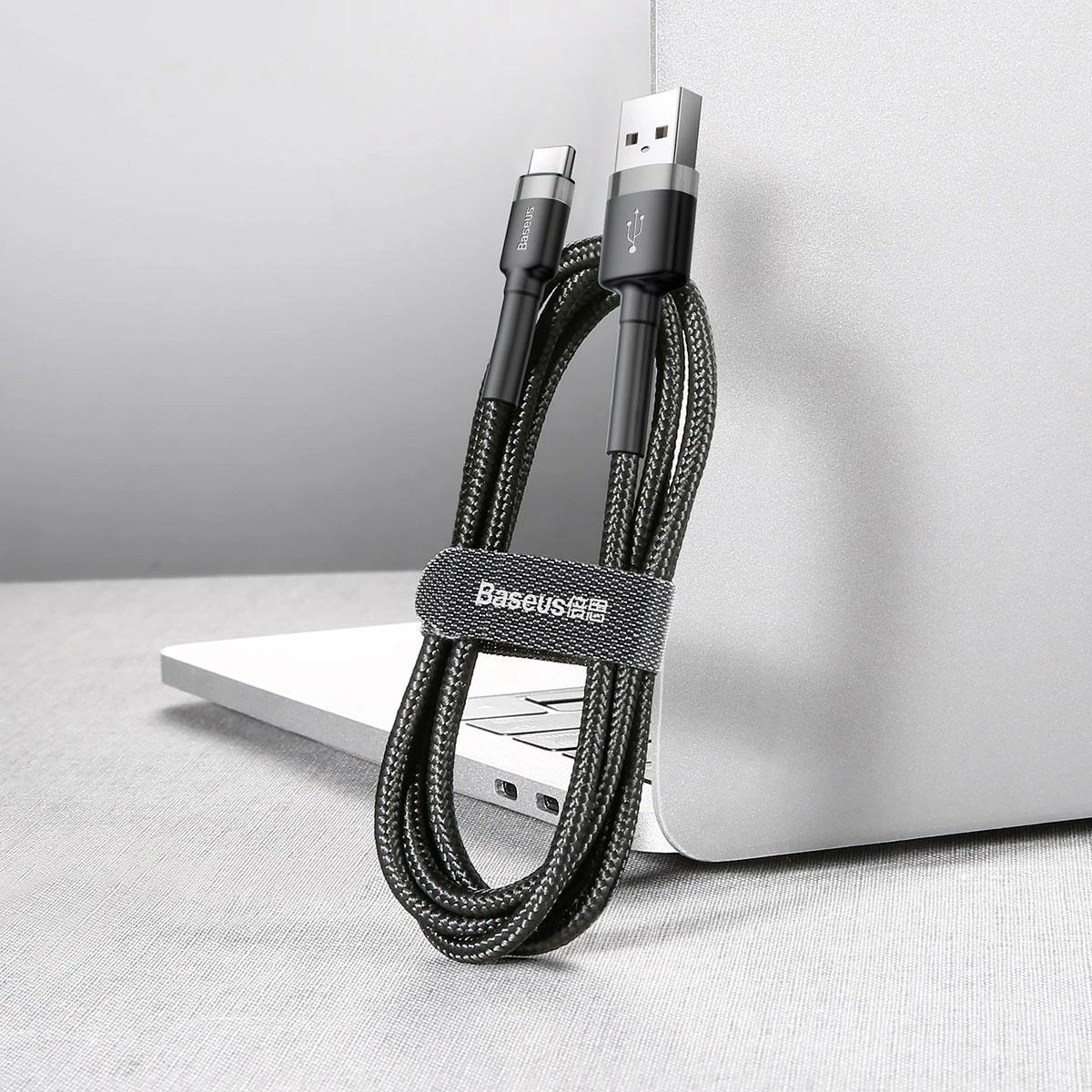Baseus Cafule kabelis USB-C 3A 0.5m - Pilkas / Juodas