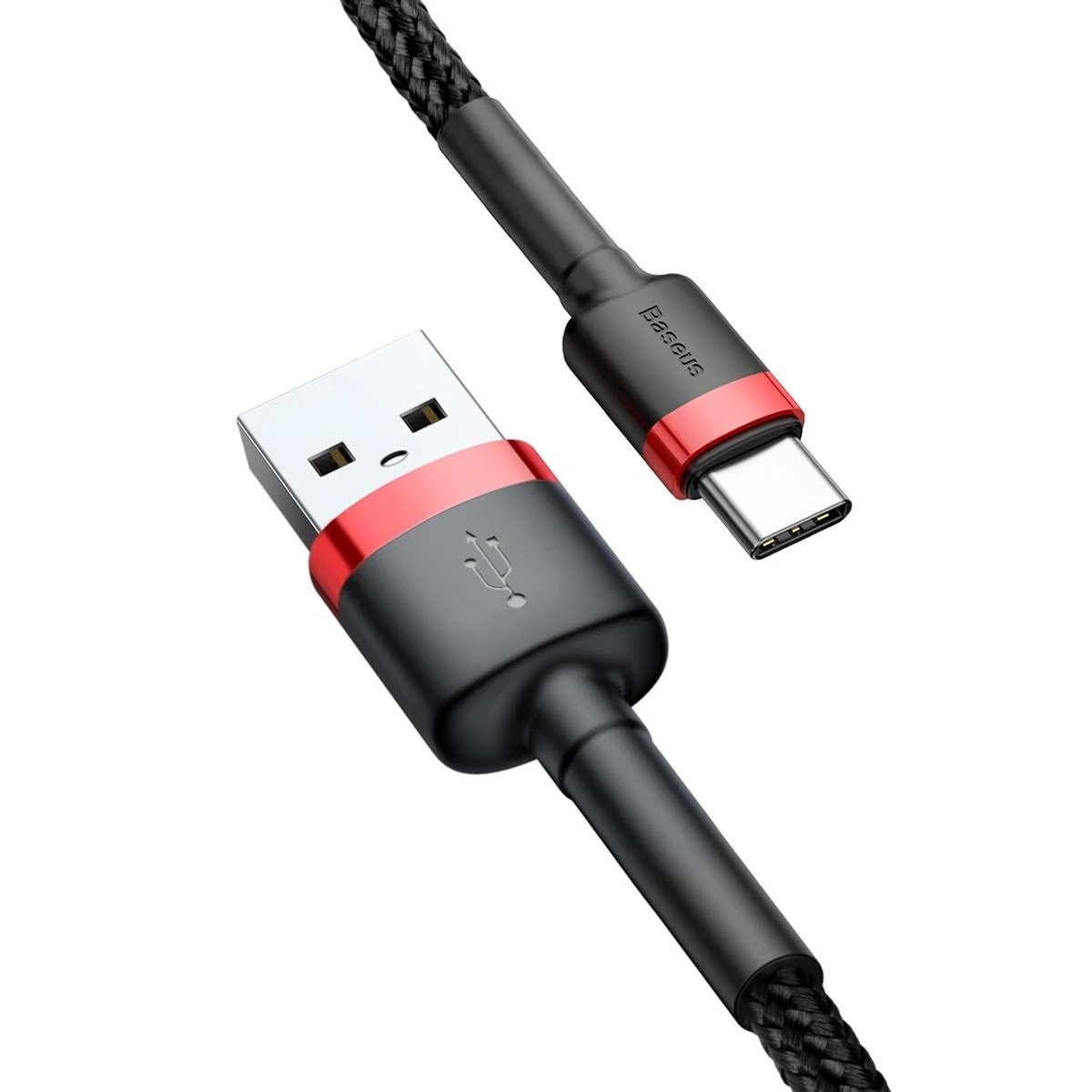 Baseus Cafule kabelis USB-C 3A 0.5m - Juodas / Raudonas