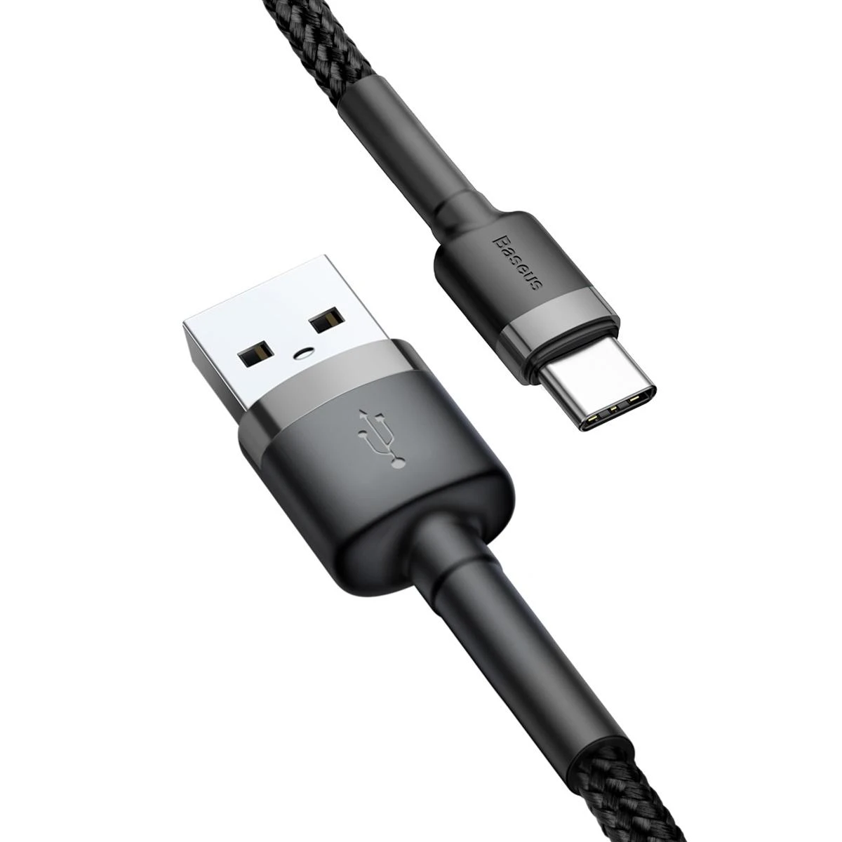 Baseus Cafule kabelis USB-C 3A 0.5m - Pilkas / Juodas